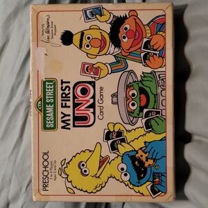 Vintage 1989 Sesame Street My First Uno Game